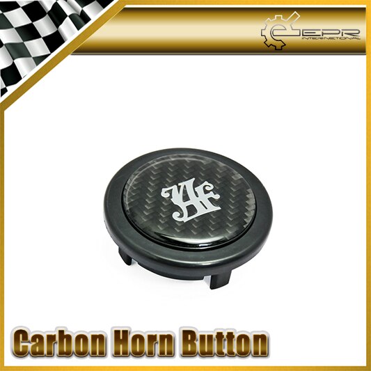 Auto-accessoires Voor JAF Carbon Sticker Stuurwiel Push Claxon Auto Styling