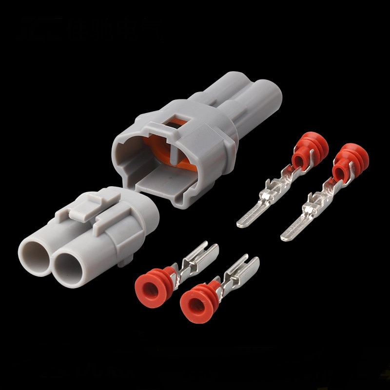 100 sets kit Sumitomo MT sealed 2 pin way male female housing gray waterproof auto connector for 6180-2321 6187-2311