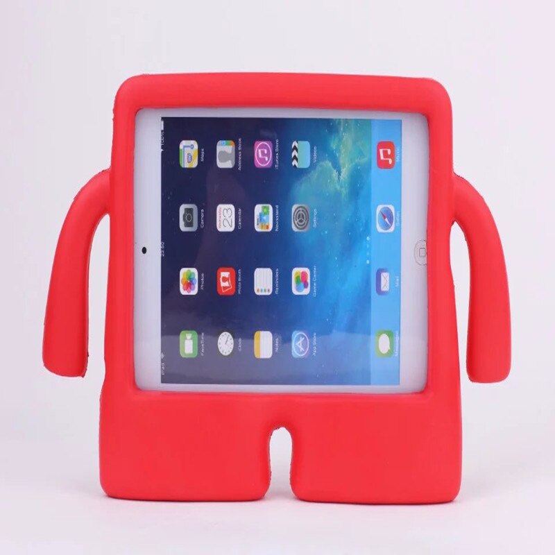 Leuke cartoon eva-hoes voor apple ipad 7.9 inch, veilig voor kinderen, siliconen beschermhoes voor ipad mini 2 , 3 , 4 mini 3: Rood