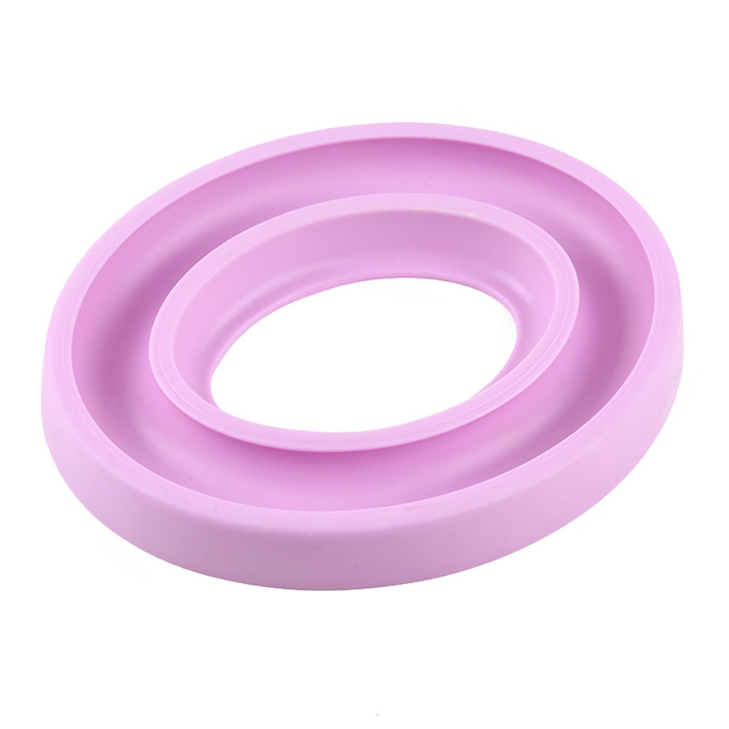 Rubber Spoel Houder Draagbare Spoel Houder Naaien Gereedschap Plastic Spoel Opbergdoos Rubber Ring Naalden Saver Handwerk: Roze