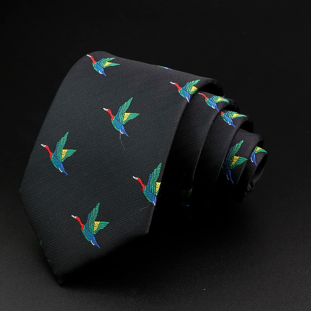 Mannen Stropdas Klassieke Schedel Dier Vruchten Bloemen Patroon 8Cm Jacquard Stropdas Accessoires Dagelijkse Slijtage Das Wedding Party