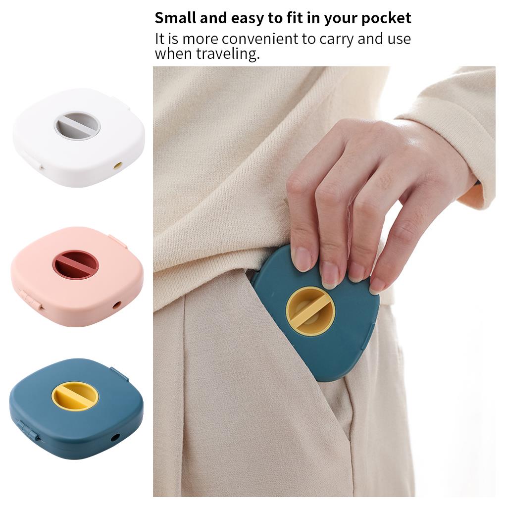 Data Cable Storage Box Multi Purpose Portable Rotatable Wire Winder with Mobile Phone Bracket Holder Cable Organizer Case