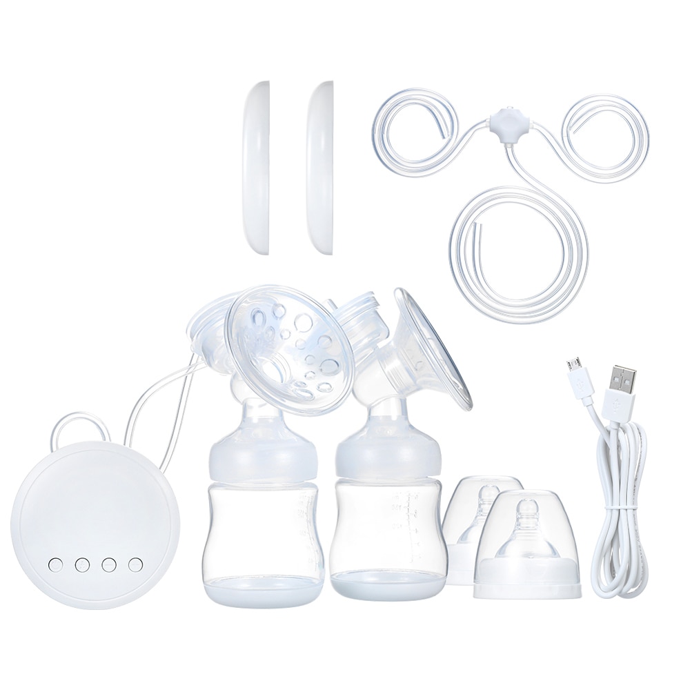 Portable Electric Breast Pump for Infant Baby Safe Dual Mode of Massaging & Pumping 9 Suction Levels Milk Breasting Pumping: single