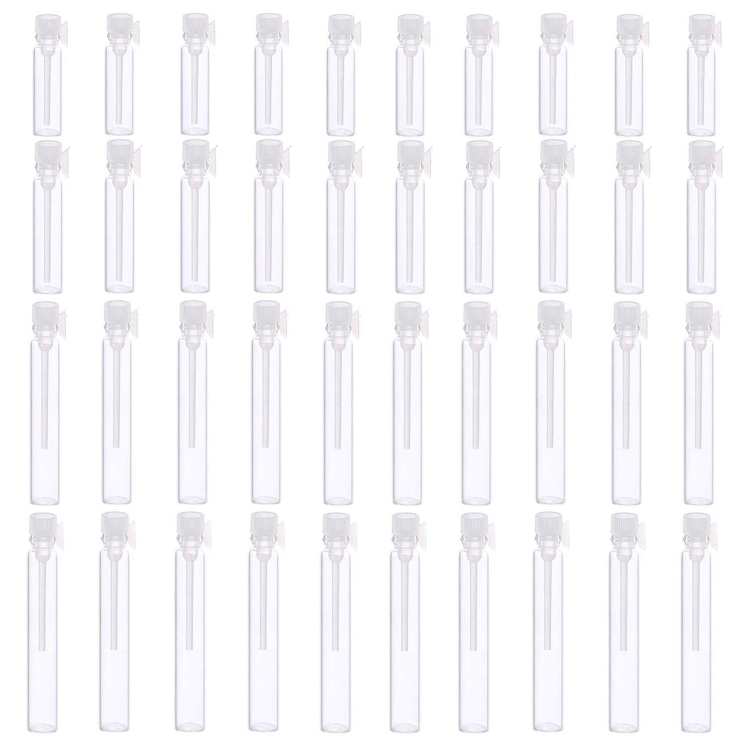 1ml/2ml/3ml/5ml Empty Mini Glass Perfume Small Sample Vials Perfume Bottle Laboratory Liquid Fragrance Test Tube Trial Bottle: light green