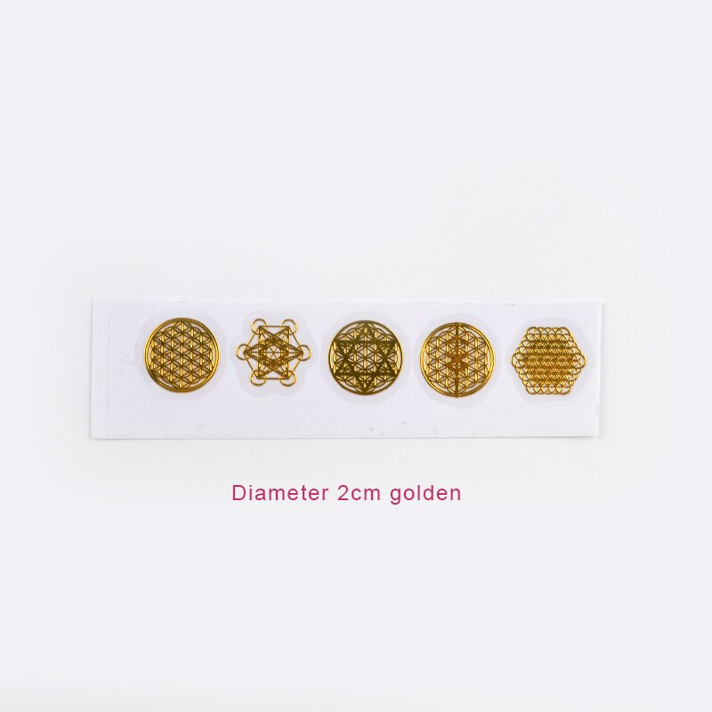 DIY orgonit Energy Tower dekoracyjna naklejka Chakra kwiat drzewo życia żywica epoksydowa sztuka z żywicy rzemiosło miedź Organ piramida Orgone biżuteria: 5 golden