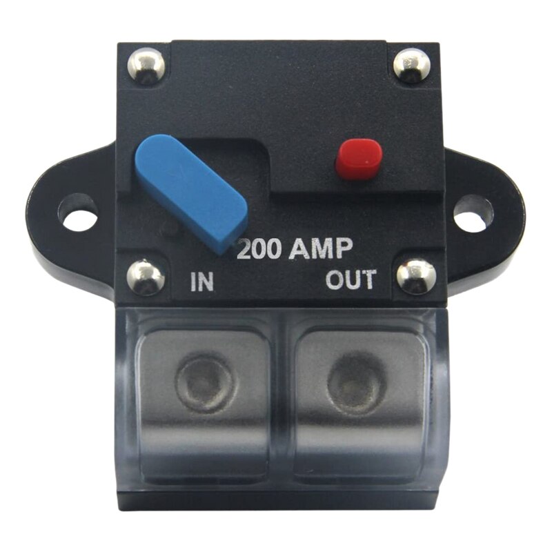 12-24 Volt DC 200A Circuit Breaker Trolling Motor Auto Car Marine Stereo o Inline Fuse Holders Inverter