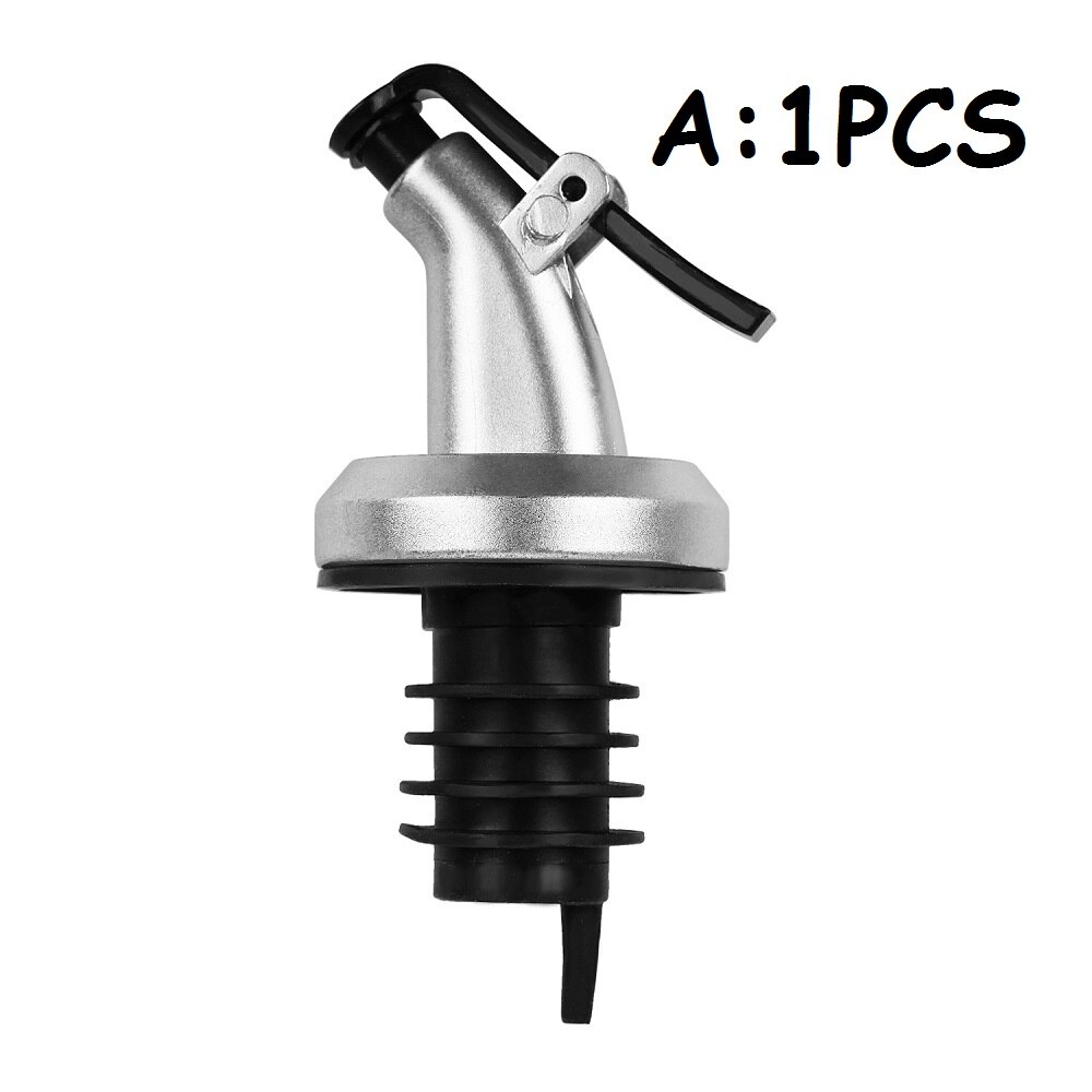1/3Pcs Flessenstop Lekvrije Wijn Stop Fles Cap Wijn Schenker Tuit Stopper Dispenser Olijfolie Spuit keuken Gereedschap: A
