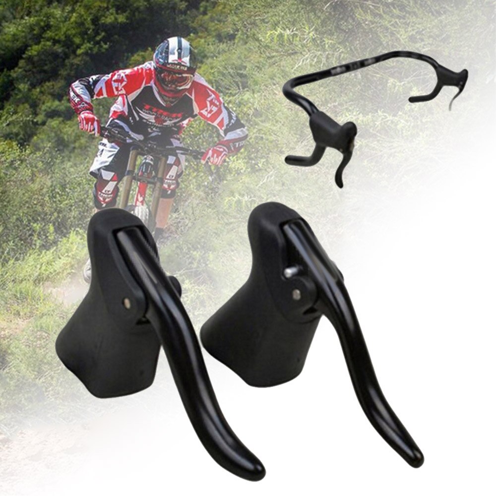 Bicycle Brake Levers 1 Pair Bicycle Brake Universal Full Aluminum Alloy Bicycle Brake Handle Mountain Road Bike Brake Lever Child Bike Trailer