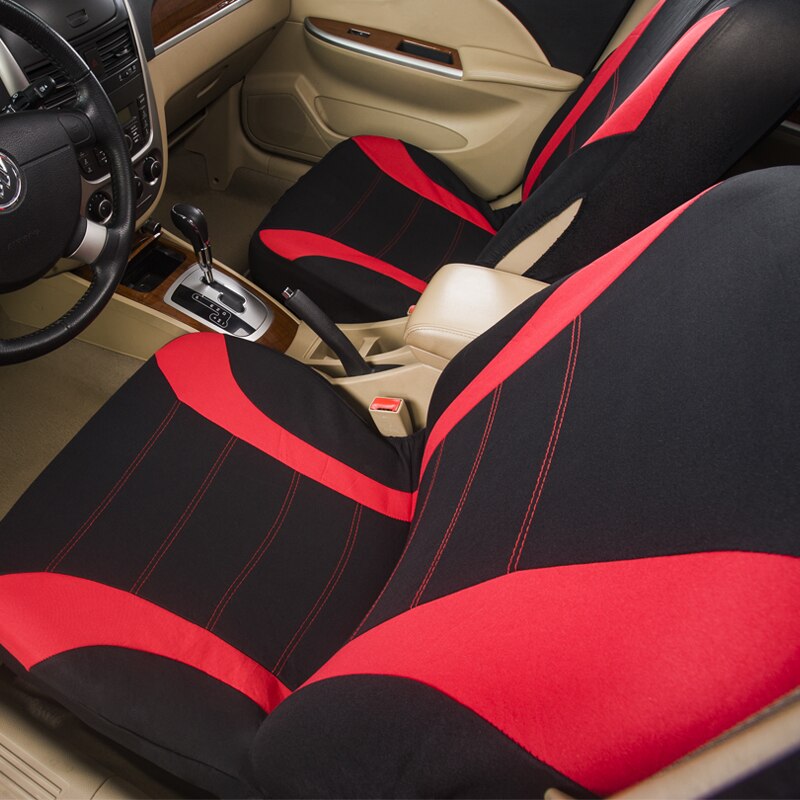 AUTOYOUTH-Fundas de protección para asiento de coche, accesorios para interior de coche, compatible con airbag, funda de asiento para Lada y Volkswagen, color rojo, azul y gris