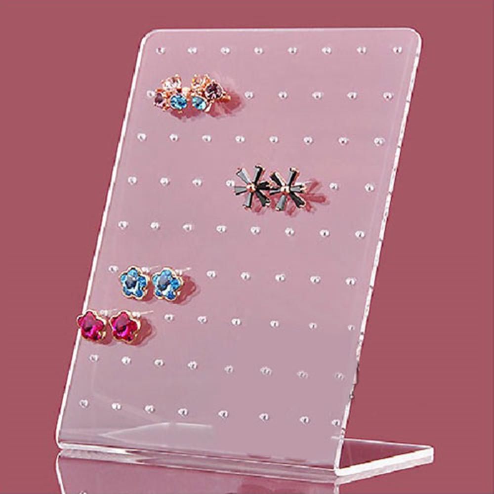 72 Holes Showcase Rack Sieraden Plastic Earring Raad Holder Oorstekers Schermstandaard Voor Vrouwen