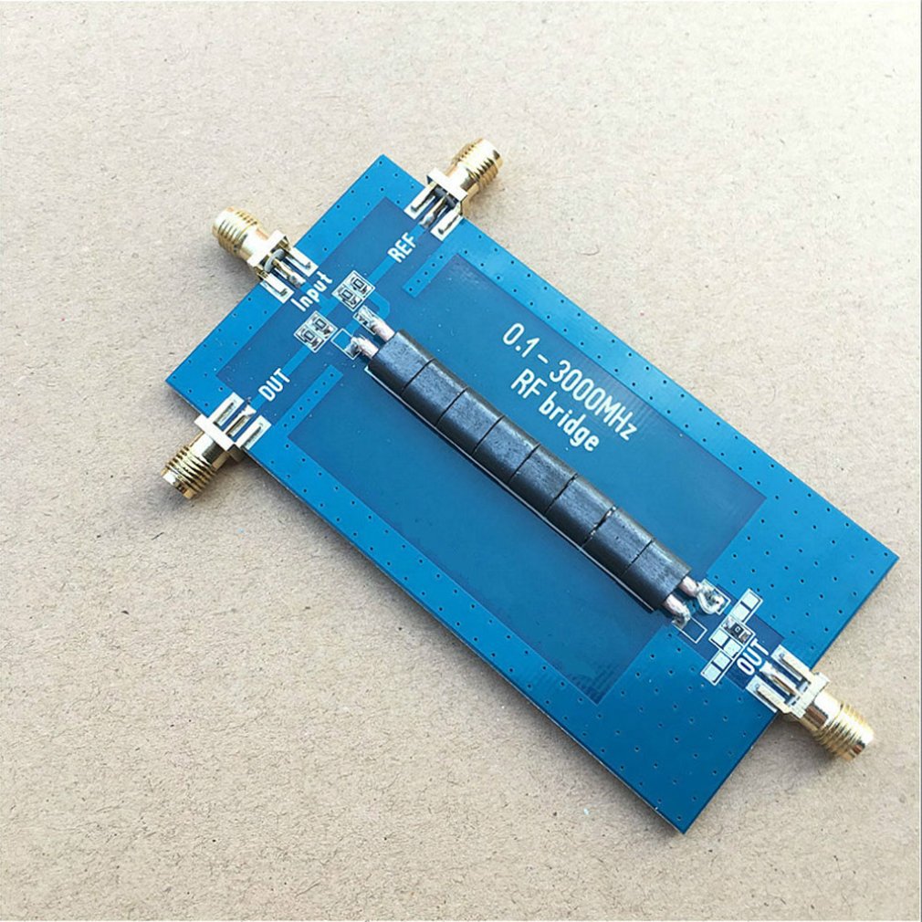 Analizador de antena RF SWR, puente de reflexión, 0,1-3000 MHZ, VHF UHF VSWR, módulo electrónico de antena de pérdida de retorno