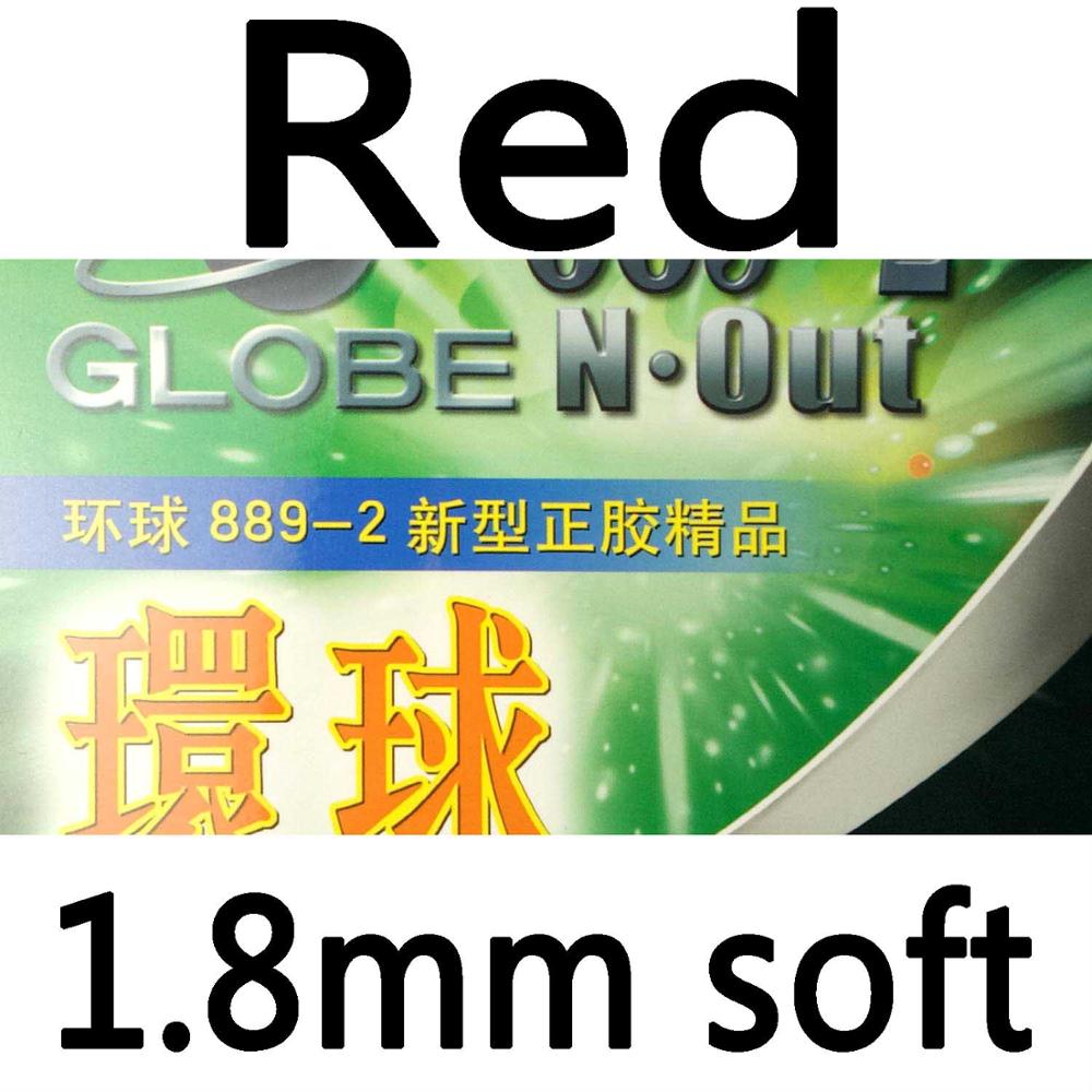 Globe 889-2 (889 II), tenis de mesa de puntos pequeños (PingPong), goma con esponja: Red 1.8mm soft