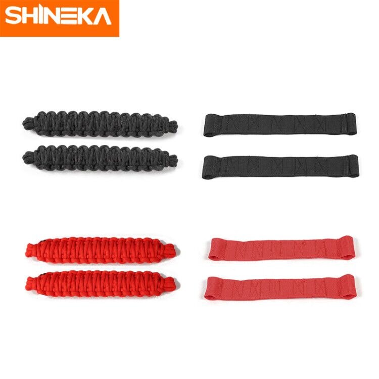 Tensioning Belts For Jeep Wrangler TJ 1997-2006 Front &amp; Rear Door Adjustable Restriction Protection Rope Strap For Jeep Wrangler