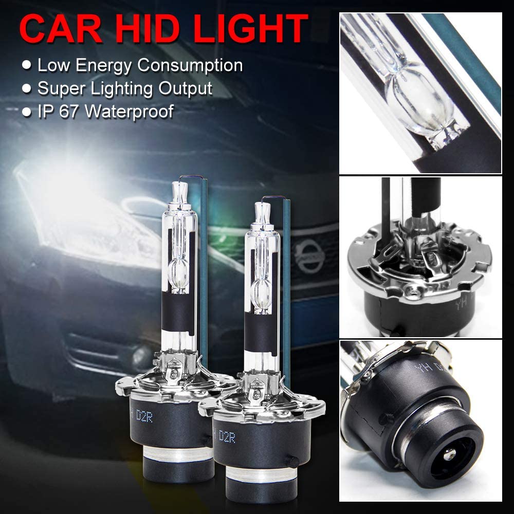 2 OEM D2R HEADLIGHT XENON HID LAMPS BULBS 6000K 85126 66050 66250 2PCS