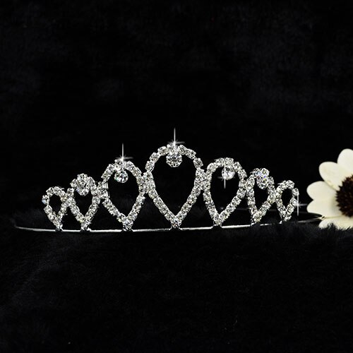 Luxury Diadem Crystal Crown Rhinestone Headband Princess Tiara Girls Accessories Kids Jewelry Vine Wedding Tiaras for Brides: H247