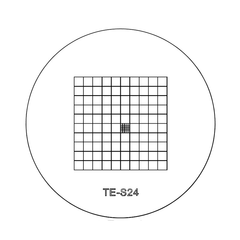 964 Microscope Eyepiece Micrometer 0.2mm 1mm Grid Optical Glass Calibration Ocular Graticula Reticle Micrometers