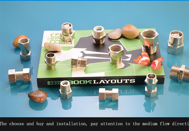 1/2" BSPP Check Valve Prevent Water Backflow Golden