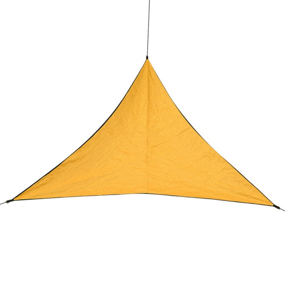 Outdoor Shade Sunscreen Waterproof Triangular UV Sunshine Shade Sail Combination Net Triangular Sunshine Camping Garden Sail: Orange 3M