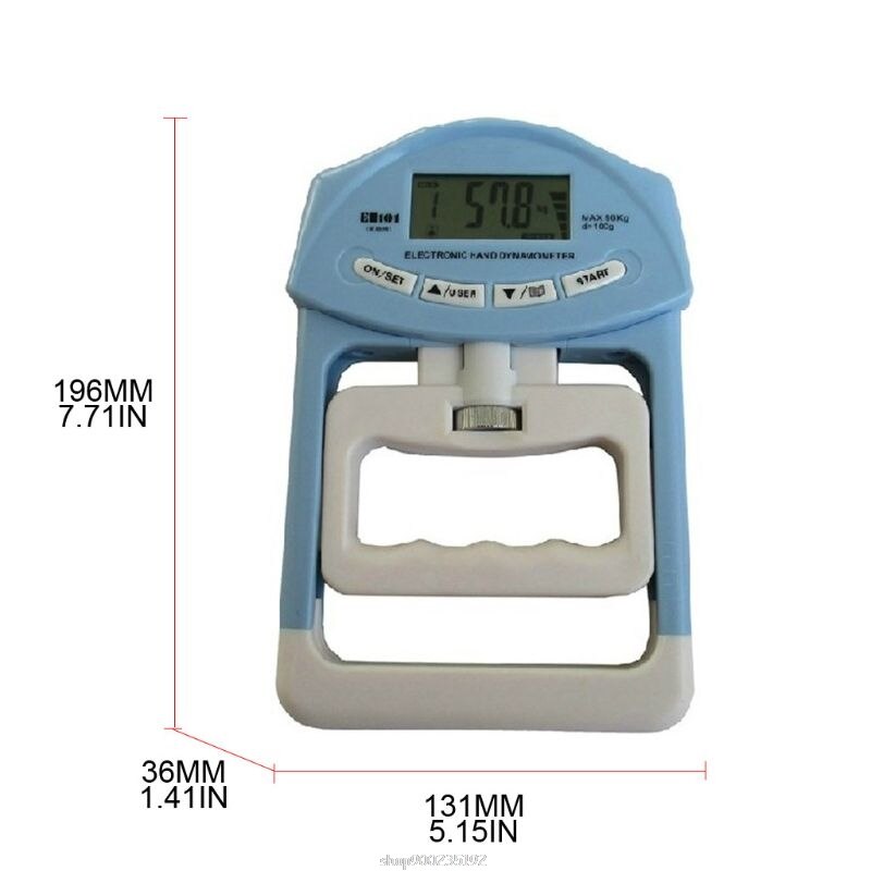 90kg Digital Hand Dynamometer High Accuracy Grip Strength Measurement Meter for Physical Fitness Test S29 20