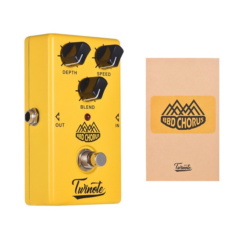Twinote Analog BBD Chorus Effects Pedal Guitar Processsor Clean Nature Sound Low-Noise Circuit Guitar Accessories