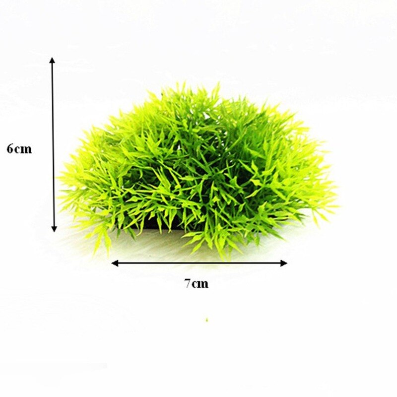 Fish tank landscaping simulation aquatic plants plastic short and wide plants simulation aquarium fish tank decoration ornaments