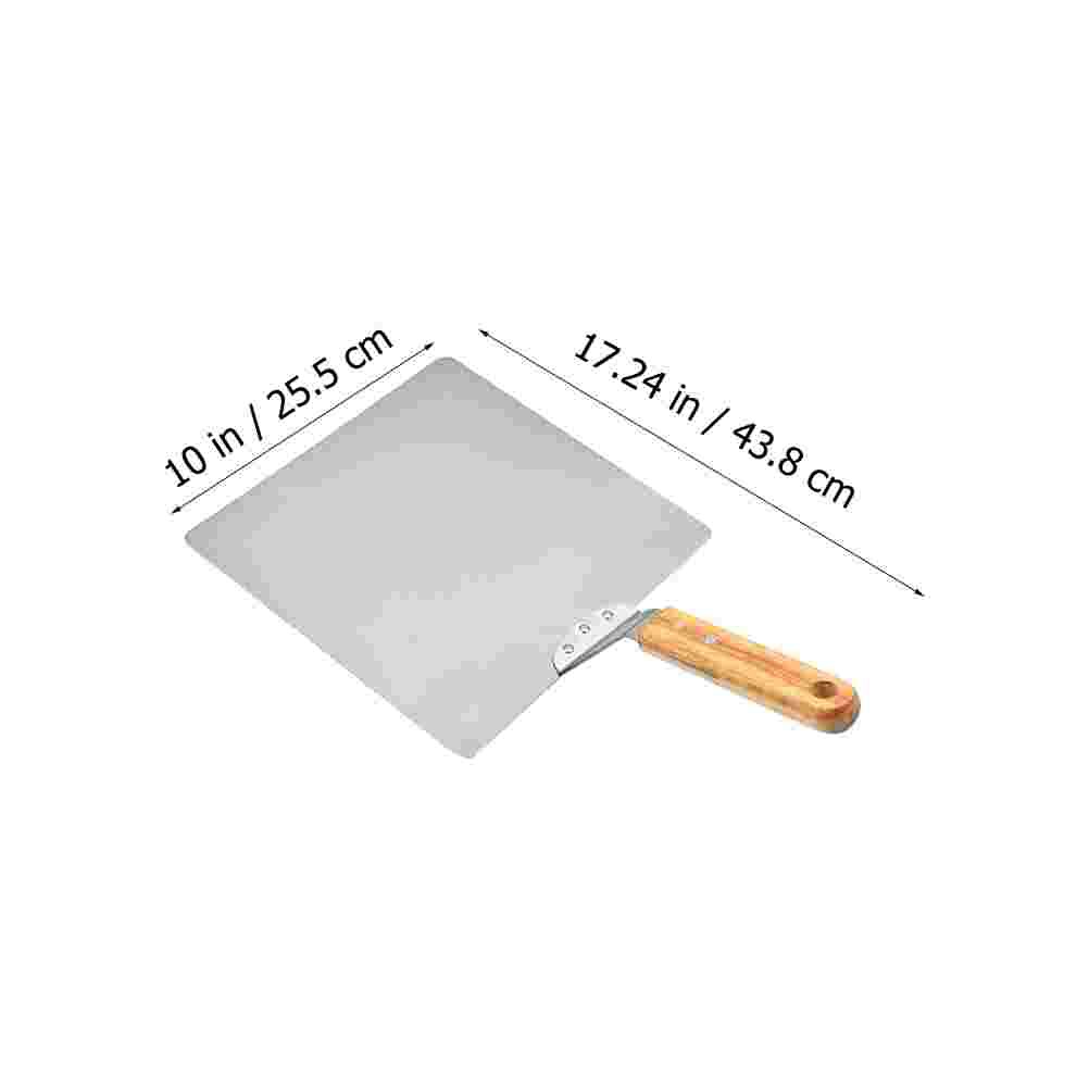 Stainless Steel Wood Handle Pizza Shovel Pizza Transferring Shovel Kitchen Gadget