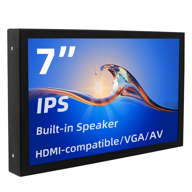 Écran Portable de 7 pouces IPS 1024x600 LCD, entrée VGA AV compatible HDMI, alimentation DC Type C pour PC, ordinateur Portable, caméra, boîtier TV, écran DVD