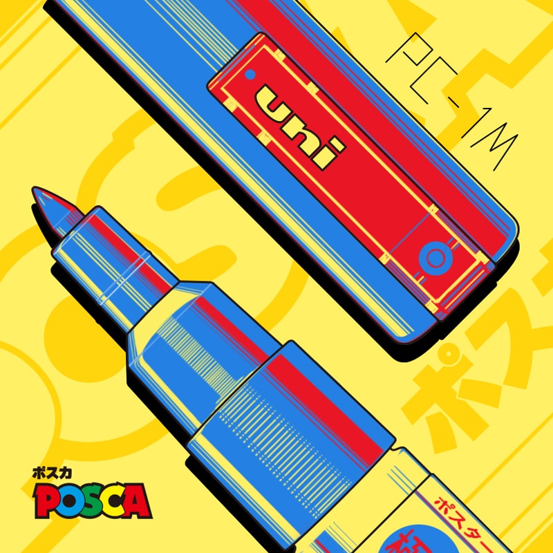 1 pc Uni Posca POP PC-3M Farbige Malen Kunst Marker Stifte Medium Spitze 0,9-1,3mm 24 Farbe Optional schule Schreibwaren Büro Liefert