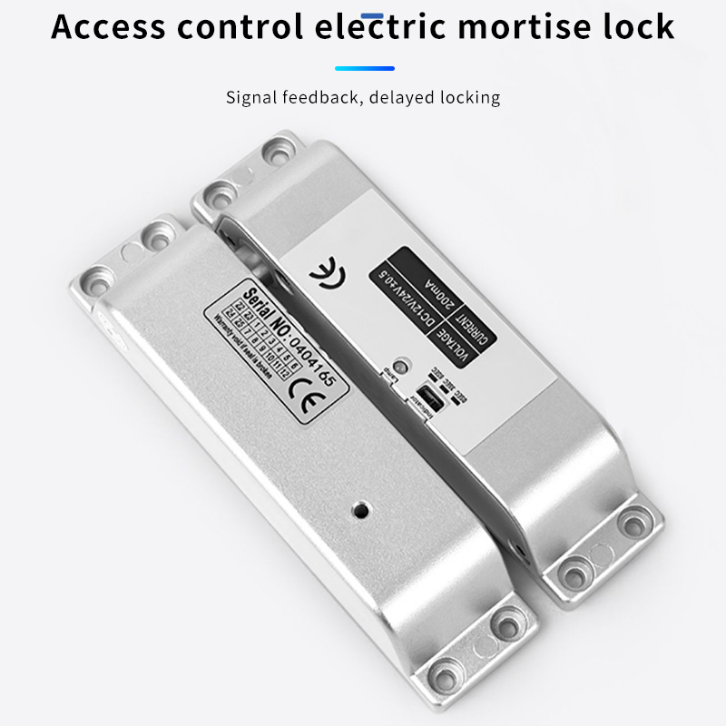 Pestillo eléctrico exposto de 12V o 24V, puerta de madera, puerta de hierro, puerta contra incendios, ajuste de retardo, cerradura de Control eléctrico de Control de acceso