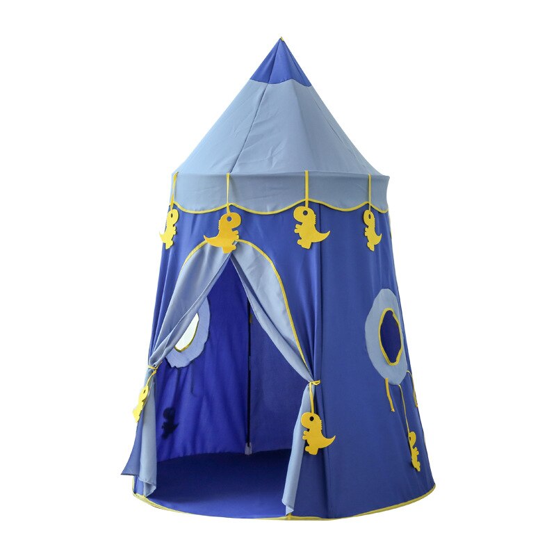 Kinderen Tent Speelhuis Huis Prinses Meisje Indoor Kasteel Baby: Blue