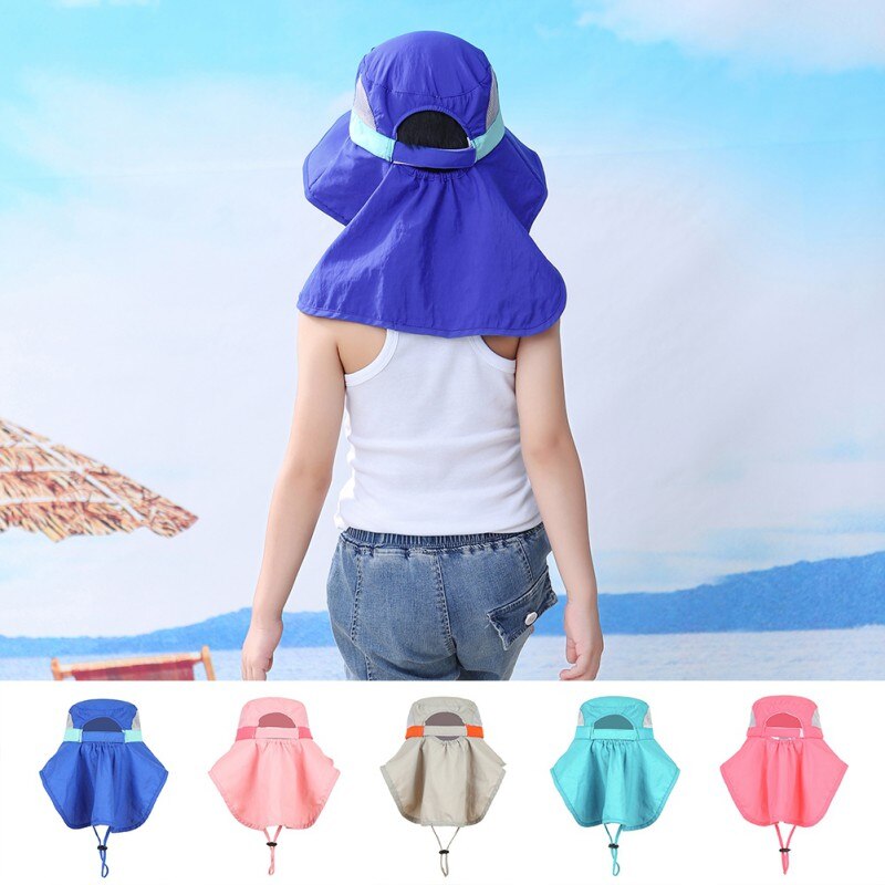 Criança verão boné sol praia chapéu anti-uv crianças viagem menina crianças infantil acessórios chapéu aba larga larga