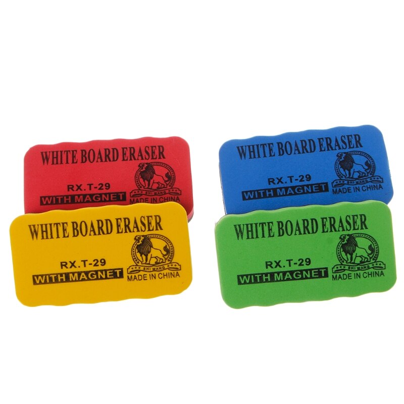 Magnetic Dry-Wipe Whiteboard Eraser Marker Cleaner Kids School Office Supplies