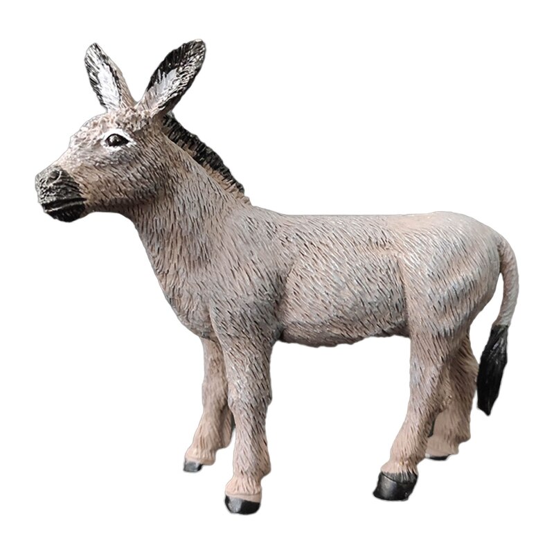 Figure di animali per bambini giocattolo Playset decorazione simulazione giocattolo animale modello Dropshipping: donkey