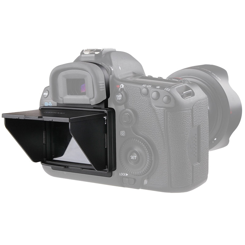 2in1 LCD Screen Protector Pop-up Zonnescherm Hood Cover voor Canon 5D MARK III IV
