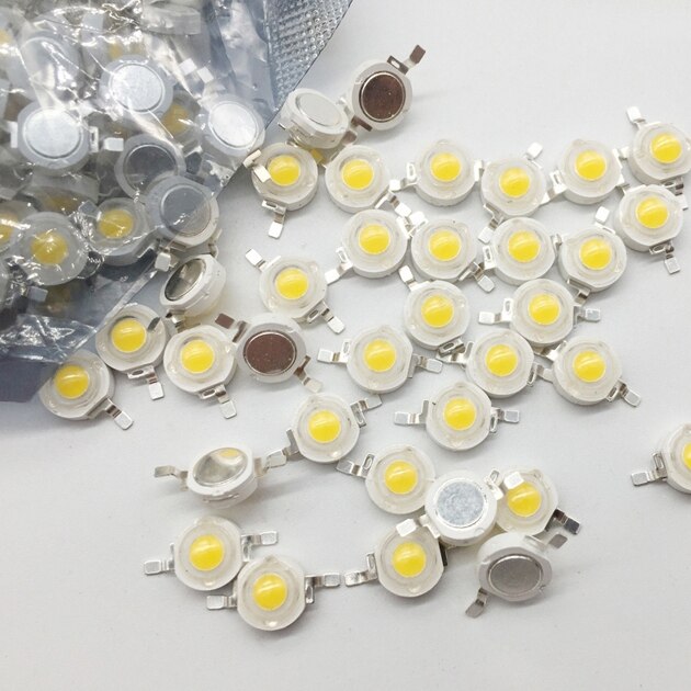 20Pcs High Power Led Diodes 1W Ultra Heldere 3000K 100-120Lm Helderheid Warm Wit Led Lamp Kralen
