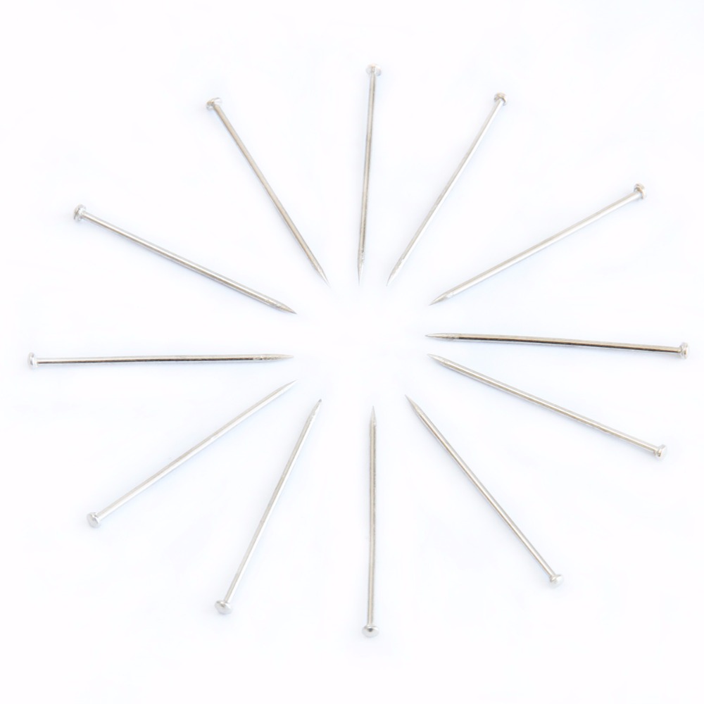 Deli 100g/barrel Metal office Sliver color Pins Map Pin 3# Office Accessories School Office Supplies 0039