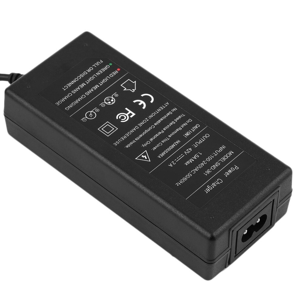 42V 2A entraînement électrique intelligent balancier auto équilibrage Scooter vol stationnaire conseil puissance batterie chargeur ue Plug