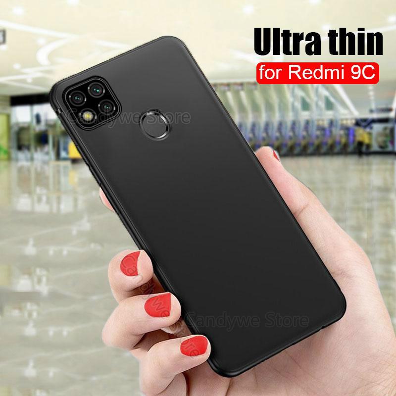 Ultra Sottile Opaca Caso di TPU per Xiaomi Redmi Nota 9 s 9 s Caso Molle Della Copertura Della Cassa Antiurto per Redmi 9A 9C Nota 9 s 9 Pro Caso di Max