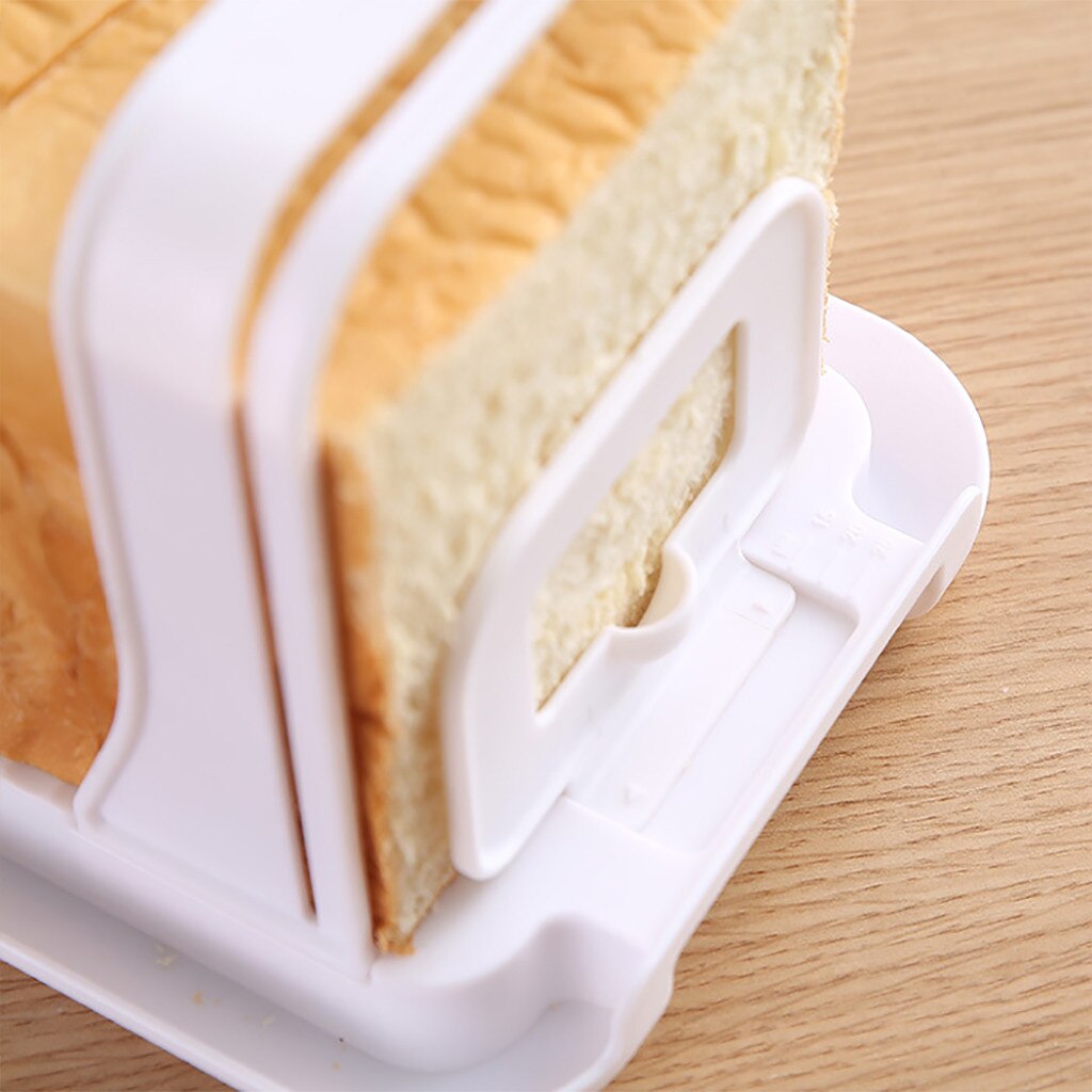 Practical Bread Slicers Adjustable Bagel Cutter Toast Slicer Bread Loaf Cutter Sandwich Slicing Tool Folding Maker Appliance