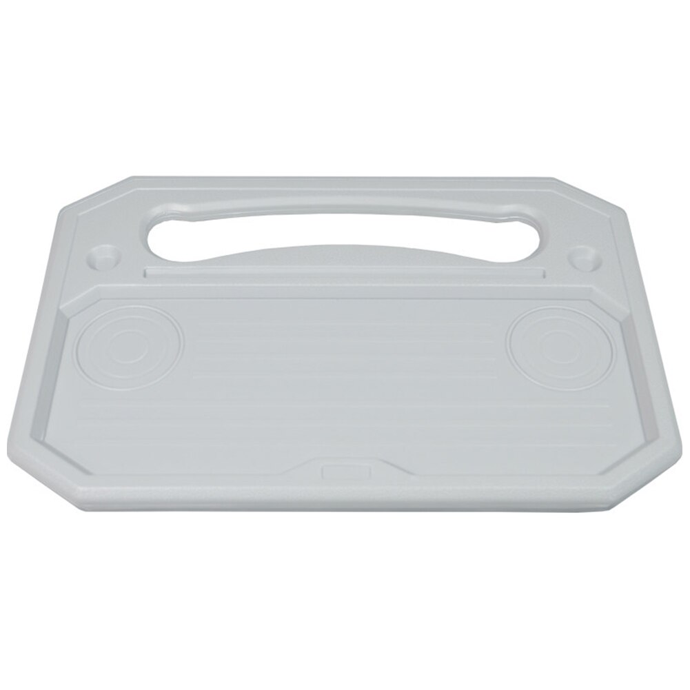 Draagbare bureau auto laptop lade mobiele telefoon notebook standaard achterbank bord eten drinken auto interieur service bord computer houder: Grijs