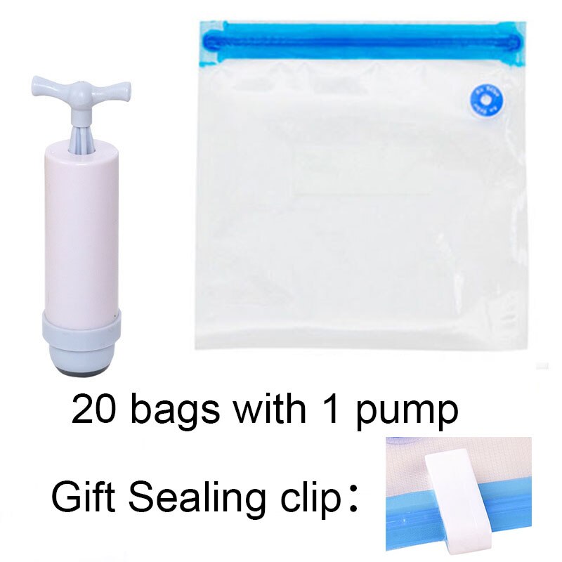 Bolsa de almacenamiento al vacío para impresora 3D, filamento PLA ABS, secador de filamentos, bolsas de sellado resistentes a la humedad que mantienen el filamento seco: 20 Bags 1 Pump