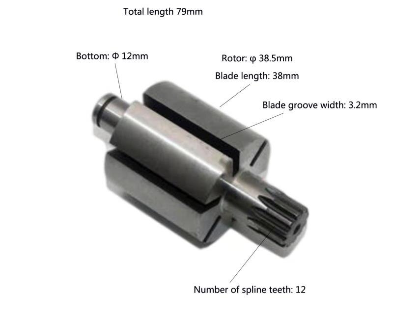 1/2 " 131s- ea ingersoll  ir 231c luftpåvirkningsnøgle dele rotorplade vinge nøgle hammerbur firkantet kontaktstift: 3
