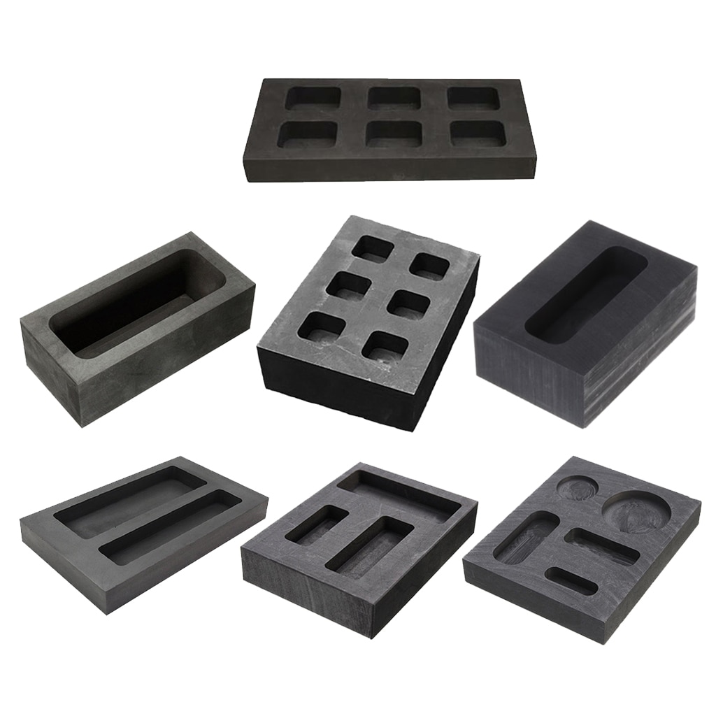 Gold Silver Precious Metal Smelting Ingot Mold High Purity Graphite Mould