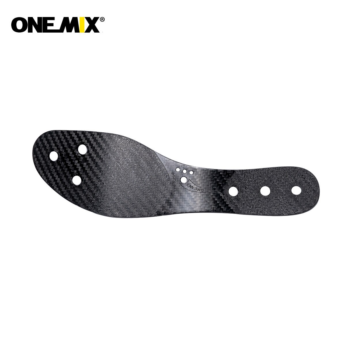 Onemix-Plantilla de fibra de carbono para calzado deportivo Marathon, plantilla de palma completa, placa de carbono, 45 grados, aumento de velocidad, efecto de estabilidad visible
