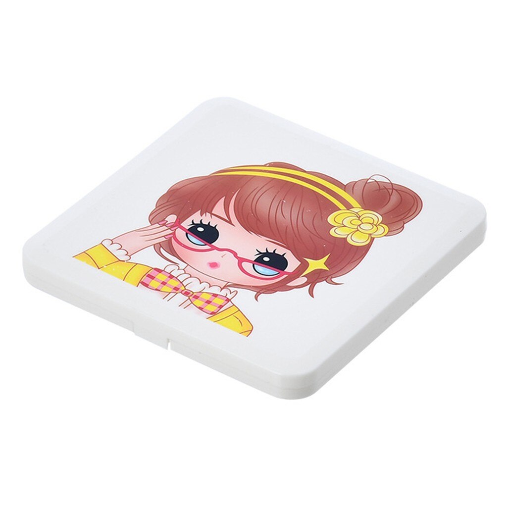 Mask Storage Box Mask Save Portable Storage Box With Lid That cute cartoon Can Carry Masks Organizer boîte de masque enregistrer: D