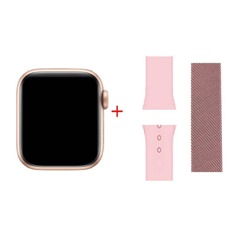 Neue serie 6 IWO G68L Smart Uhr Fitness Tarcker Bluetooth anruf uhr kinder uhren mädchen für IOS huawei PK W26 HW12 IWO 12 13: pink add metal P