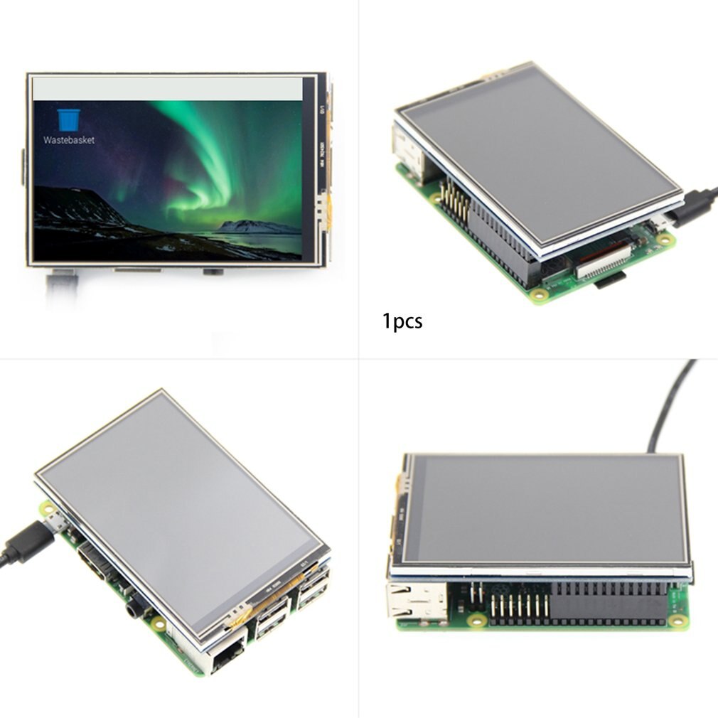 3.5inch RPi Display 3.5in TFT SPI Serial LCD Resolution 320*480 3.5inch LCD Display Module with Touch LED Backlight