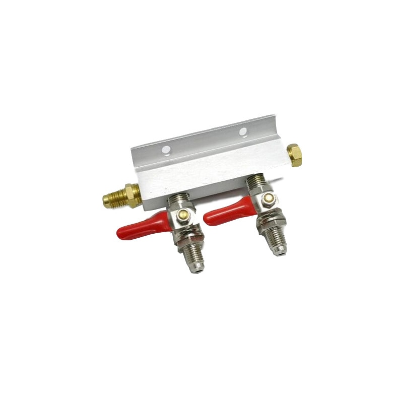 GAS LINE MANIFOLD SPLITTER 2 WAYS (MFL THREAD) home brew