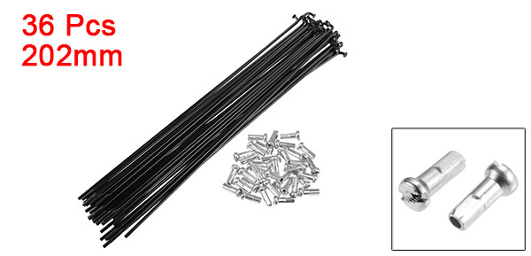 X Autohaux 36pcs 14G J Bend Bicycle Steel Spokes 119mm 125mm 136mm 138mm 141mm 144mm 153mm 158mm 169m Cycle Spokes with Nipples: Clear