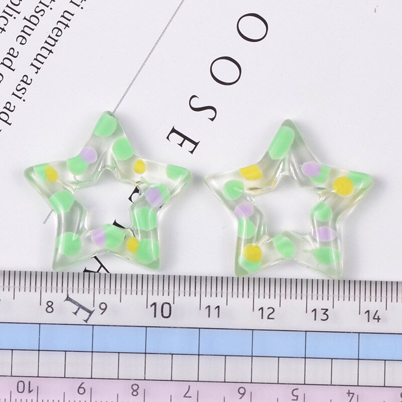 5 uds Baba encantos punto estrella accesorios para Slime perlas para hacer con cordón para manualidades DIY Scrapbooki